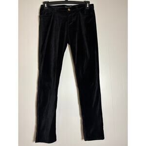 Lauren Ralph Lauren Size 4 Black Uncut Corduroy Straight Leg Pants